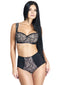 5182 Eurobra (Black & Skin tone) Balconette Padded Bra With Wide Comfortable Straps